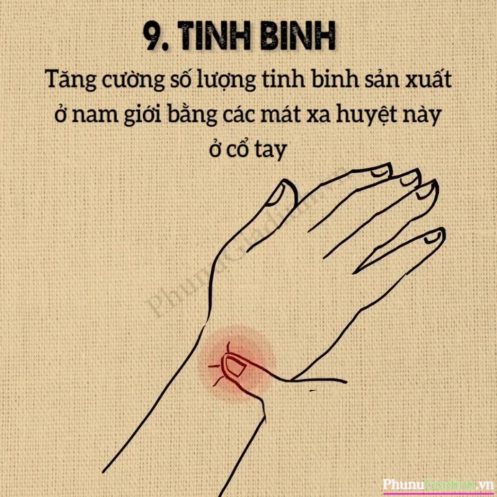 Cải thiện số lượng tinh trùng chỉ bằng việc massage điểm này trên cổ tay bạn.